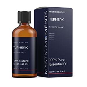 Mystic Moments Turmeric Essential Oil 100ml Pure & Natural Oil for Diffusers, Aromatherapy & Massage Blends Vegan GMO Free Mystic Moments Turmeric Essential Oil 100ml Pure & Natural Oil for Diffusers, Aromatherapy & Massage Blends Vegan GMO Free