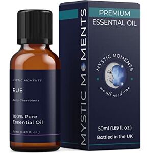 Mystic Moments Rue Essential Oil 50ml Pure & Natural Oil for Diffusers, Aromatherapy & Massage Blends Vegan GMO Free Mystic Moments Rue Essential Oil 50ml Pure & Natural Oil for Diffusers, Aromatherapy & Massage Blends Vegan GMO Free