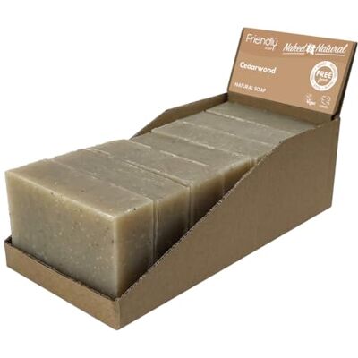 Friendly Soap - Naked and Natural Cedarwood - 95g - Soap Friendly Soap - Naked and Natural Cedarwood - 95g - Soap