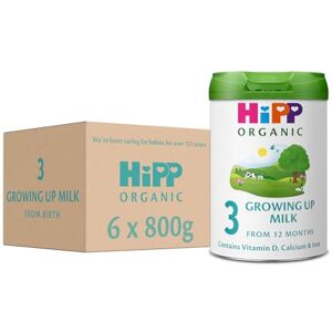 HiPP Organic Growing Up 3 - 12 months - 800 g - Pack of 6 - Baby milk powder HiPP Organic Growing Up 3 - 12 months - 800 g - Pack of 6 - Baby milk powder
