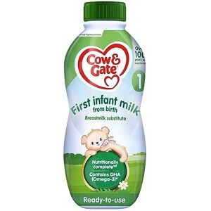 Cow & Gate 1 First Infant Baby Milk Ready to Use Liquid Formula, from Birth, 1 L (Pack of 4) Cow & Gate 1 First Infant Baby Milk Ready to Use Liquid Formula, from Birth, 1 L (Pack of 4)