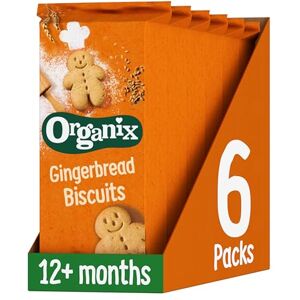 Organix Gingerbread Biscuits, Organic Toddler Snack, 12+ Months, 135 g Box (Pack of 6) Organix Gingerbread Biscuits, Organic Toddler Snack, 12+ Months, 135 g Box (Pack of 6)