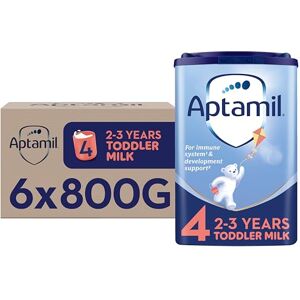 Aptamil 4 Toddler Baby Milk Powder Formula, 2-3 Years, 800g (Pack of 6) Aptamil 4 Toddler Baby Milk Powder Formula, 2-3 Years, 800g (Pack of 6)