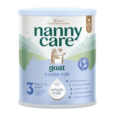 Nannycare Goat Based Toddler Milk – Stage 3 (From 1-3 Years) Baby Powder from Whole Goat Milk Nutritionally Complete Formula for Combination or Bottle Feeding – 800g (Single Tin) Nannycare Goat Based Toddler Milk – Stage 3 (From 1-3 Years) Baby Powder from Whole Goat Milk Nutritionally Complete Formula for Combination or Bottle Feeding – 800g (Single Tin)