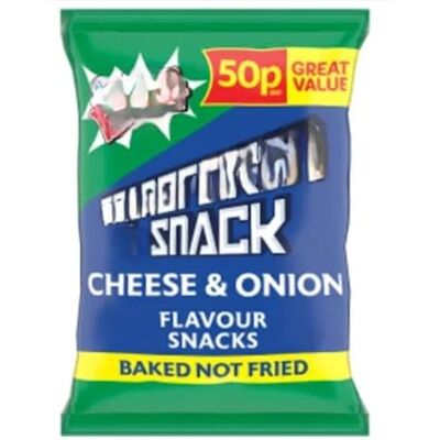 Dnaaz Snack Cheese & Onion Flavour Snacks 27g (Pack Of 36) Delicious Tasty And Crispy Snacks Dnaaz Snack Cheese & Onion Flavour Snacks 27g (Pack Of 36) Delicious Tasty And Crispy Snacks
