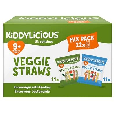 Kiddylicious Veggie Straws Mix Pack Delicious Snacks for Babies Suitable for 9+ Months 22 Pack Kiddylicious Veggie Straws Mix Pack Delicious Snacks for Babies Suitable for 9+ Months 22 Pack