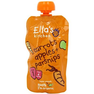Ella's Kitchen Carrot, Apple & Parsnip 6 x 120g Ella's Kitchen Carrot, Apple & Parsnip 6 x 120g