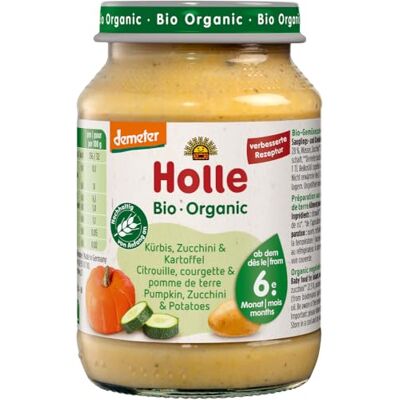 Holle Jar of Zucchini, Pumpkin and Organic Potato 190 g Holle Jar of Zucchini, Pumpkin and Organic Potato 190 g