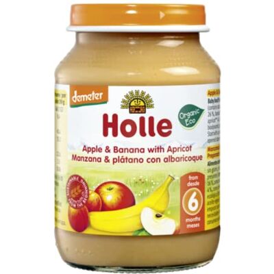 Holle Organic Apple Banana with Apricot Level 2 Baby Food Holle Organic Apple Banana with Apricot Level 2 Baby Food