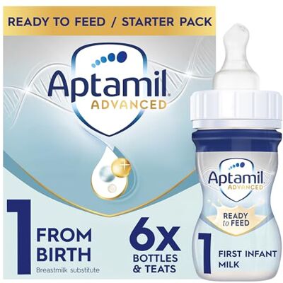 Aptamil Advanced 1 First Baby Milk Formula Starter Pack Ready to Use Liqui Aptamil Advanced 1 First Baby Milk Formula Starter Pack Ready to Use Liqui