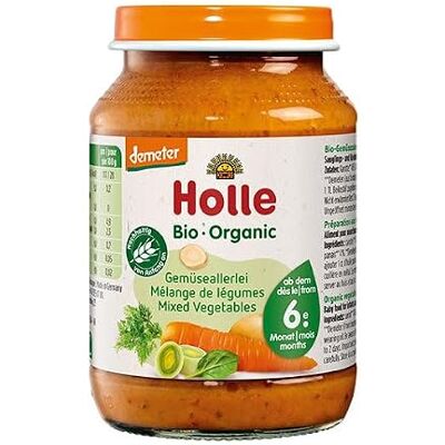 Holle Mixed Vegetables, pack of 6 Holle Mixed Vegetables, pack of 6