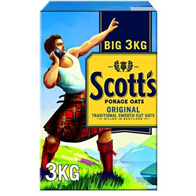 Scott's Porridge Oats Original - 4 x 3kg - Porridge Scott's Porridge Oats Original - 4 x 3kg - Porridge