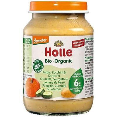 Holle Pumpkin, Zucchini & Potatoes, pack of 6 Holle Pumpkin, Zucchini & Potatoes, pack of 6