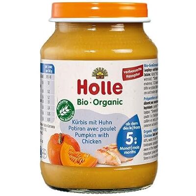 Holle Pumpkin with Chicken, pack of 6 Holle Pumpkin with Chicken, pack of 6