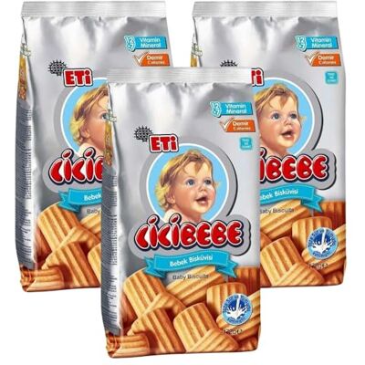Tadım ETI Cicibebe Baby Biscuits (3 x 172gr) Tadım ETI Cicibebe Baby Biscuits (3 x 172gr)