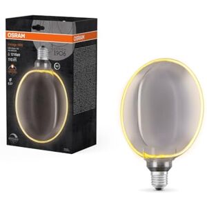 OSRAM Vintage 1906 Globe 183 Filament O Lamp, 4 W, 110 lm, 1800 K, 818 Pleasant Warm White, Smoke, IP 20, Lead-Free Glass, 183 mm, E27 Socket OSRAM Vintage 1906 Globe 183 Filament O Lamp, 4 W, 110 lm, 1800 K, 818 Pleasant Warm White, Smoke, IP 20, Lead-Free Glass, 183 mm, E27 Socket