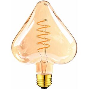 LEDSone Vintage LED E27 Screw Bulb 4W Edison LED Bulbs Antique Style Retro Spiral Led Filament Bulb Energy Saving Heart Screw Bulbs Decorative Light Bulbs Amber Glass Warm White 2700K LEDSone Vintage LED E27 Screw Bulb 4W Edison LED Bulbs Antique Style Retro Spiral Led Filament Bulb Energy Saving Heart Screw Bulbs Decorative Light Bulbs Amber Glass Warm White 2700K