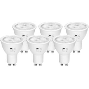 4lite GU10 LED CCT Bulb (6W) Pack of 6 610Lm 3000-6500K Tuneable White Lamp – 4L3/3100X6 4lite GU10 LED CCT Bulb (6W) Pack of 6 610Lm 3000-6500K Tuneable White Lamp – 4L3/3100X6
