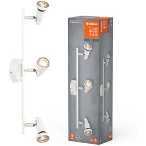 LEDVANCE LED SPOT GU10 3 x 3.4W, 690lm, White, 2700K Color Temperature, Warm White Light Color, Timeless Design, Replaceable LED lamp, Ideal for Indoors, CRI 90, Adjustable Heads LEDVANCE LED SPOT GU10 3 x 3.4W, 690lm, White, 2700K Color Temperature, Warm White Light Color, Timeless Design, Replaceable LED lamp, Ideal for Indoors, CRI 90, Adjustable Heads