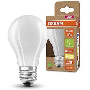 OSRAM Superstar+ Classic A Glfr 75 Led Lamp, E27, Bulb Shape, 5.7W, 1055Lm, 2700K, Warm White Light, Dimmable, Led Filament Technology, Very Low Energy Consumption, Energy Efficiency Class B OSRAM Superstar+ Classic A Glfr 75 Led Lamp, E27, Bulb Shape, 5.7W, 1055Lm, 2700K, Warm White Light, Dimmable, Led Filament Technology, Very Low Energy Consumption, Energy Efficiency Class B