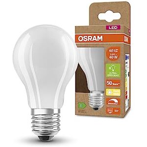 OSRAM Superstar+ Classic A Glfr 40 Led Lamp, E27, Bulb Shape, 2.6W, 481Lm, 2700K, Warm White Light, Dimmable, Led Filament Technology, Very Low Energy Consumption, Energy Efficiency Class B OSRAM Superstar+ Classic A Glfr 40 Led Lamp, E27, Bulb Shape, 2.6W, 481Lm, 2700K, Warm White Light, Dimmable, Led Filament Technology, Very Low Energy Consumption, Energy Efficiency Class B