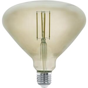 Eglo LED E27 Dimmable Smoky Vintage Light Bulb in Mid Size Diameter 15 cm LED Lamp for Retro Lighting 4 Watt (Equivalent to 30 Watt) 360 lm E27 LED Warm White 3000 K Bulb, Edison Bulb, BR150 Eglo LED E27 Dimmable Smoky Vintage Light Bulb in Mid Size Diameter 15 cm LED Lamp for Retro Lighting 4 Watt (Equivalent to 30 Watt) 360 lm E27 LED Warm White 3000 K Bulb, Edison Bulb, BR150