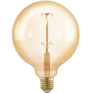 Eglo E27 LED Globe, 3 Step dimmable Amber Vintage Filament Light Bulb, Edison lamp for Retro Lighting, 4.5 watt, Warm White Glow, 2200 Kelvin, G125 Ø 4.9 Eglo E27 LED Globe, 3 Step dimmable Amber Vintage Filament Light Bulb, Edison lamp for Retro Lighting, 4.5 watt, Warm White Glow, 2200 Kelvin, G125 Ø 4.9