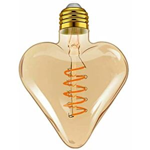 LEDSone Vintage LED E27 Screw Bulb 4W Edison LED Bulbs Antique Style Retro Spiral Led Filament Bulb Energy Saving Heart Screw Bulbs Decorative Light Bulbs Amber Glass Warm White 2700K LEDSone Vintage LED E27 Screw Bulb 4W Edison LED Bulbs Antique Style Retro Spiral Led Filament Bulb Energy Saving Heart Screw Bulbs Decorative Light Bulbs Amber Glass Warm White 2700K