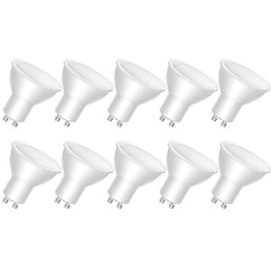 LEDYA GU10 LED Bulbs, 3000k Warm White LED Bulbs, 40w Halogen Spotlight Bulb Equivalent, 5W 400lm Gu10 Bulbs, Energy Saving Spotlight Bulb, 120° Beam Angle, Non Dimmable(10 Pack) LEDYA GU10 LED Bulbs, 3000k Warm White LED Bulbs, 40w Halogen Spotlight Bulb Equivalent, 5W 400lm Gu10 Bulbs, Energy Saving Spotlight Bulb, 120° Beam Angle, Non Dimmable(10 Pack)