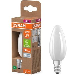 OSRAM Classic Edison Shaped, Decorative LED Filament, A, E27, 2.2W, 470lm, 4000K, Cool White Unheated, Immediately 100% Lightweight., Pack of 6 OSRAM Classic Edison Shaped, Decorative LED Filament, A, E27, 2.2W, 470lm, 4000K, Cool White Unheated, Immediately 100% Lightweight., Pack of 6