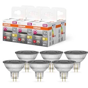 OSRAM Superstar Reflector lamp, GU5.3-Base Clear Glass,Warm White (2700K), 230 Lumen, 20W-Replacement, dimmable, 6-Pack OSRAM Superstar Reflector lamp, GU5.3-Base Clear Glass,Warm White (2700K), 230 Lumen, 20W-Replacement, dimmable, 6-Pack