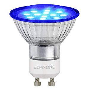 Long Life Lamp Company 3w Blue GU10 LED Colour Light Bulb