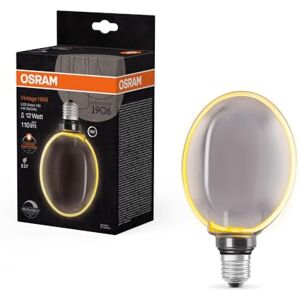 OSRAM Vintage 1906 Globe 130 Filament O Lamp, 4 W, 110 lm, 1800 K, 818 Pleasant Warm White, Smoke, IP 20, Lead-Free Glass, 130 mm, E27 Socket OSRAM Vintage 1906 Globe 130 Filament O Lamp, 4 W, 110 lm, 1800 K, 818 Pleasant Warm White, Smoke, IP 20, Lead-Free Glass, 130 mm, E27 Socket