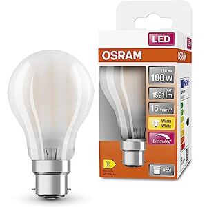 OSRAM Led Superstar Classic A100 Dimmable Led Lamp for B22D Base, Pear Shape, Gl Fr, 1521 Lumens, Warm White (2700K), Replacement for Conventional 100W Light Bulbs, 6-Pack OSRAM Led Superstar Classic A100 Dimmable Led Lamp for B22D Base, Pear Shape, Gl Fr, 1521 Lumens, Warm White (2700K), Replacement for Conventional 100W Light Bulbs, 6-Pack