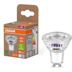 OSRAM Energy Class LED Reflektor Lamp PAR16 mit 2 W, 360 lm, kaltweiß (4000 K) aus bleifreiem Glas mit GU10 Socket in der Energieeffizienzklasse A, 50 mm Durchmesser, IP20.6-Pack OSRAM Energy Class LED Reflektor Lamp PAR16 mit 2 W, 360 lm, kaltweiß (4000 K) aus bleifreiem Glas mit GU10 Socket in der Energieeffizienzklasse A, 50 mm Durchmesser, IP20.6-Pack