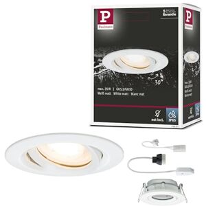 Paulmann 93661 Premium Recessed Light Nova IP65 swiveling max 1x35W GU10/GU5.3 51mm White/alu Paulmann 93661 Premium Recessed Light Nova IP65 swiveling max 1x35W GU10/GU5.3 51mm White/alu