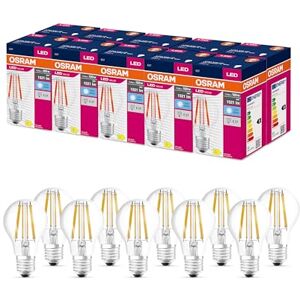 OSRAM Ledvance Led Star Value Classic A100 Led Lamp for E27 Socket, Pear Shape, Fil, 1521 Lumens, Cold White (4000K), Replacement for Conventional 100W Light Bulbs, Not Dimmable, 10-Pack OSRAM Ledvance Led Star Value Classic A100 Led Lamp for E27 Socket, Pear Shape, Fil, 1521 Lumens, Cold White (4000K), Replacement for Conventional 100W Light Bulbs, Not Dimmable, 10-Pack