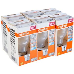 OSRAM LED Star frosted filament LED lamp, B22d base, cool white (4000K), bulb shape, replacement set for conventional 40W bulbs, 6-pack OSRAM LED Star frosted filament LED lamp, B22d base, cool white (4000K), bulb shape, replacement set for conventional 40W bulbs, 6-pack