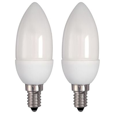 Lampwise Candle Bulb 9W (40W) CFL Opal SES/E14 Warm White 2700K 8,000hr Non-dimmable Lampwise Candle Bulb 9W (40W) CFL Opal SES/E14 Warm White 2700K 8,000hr Non-dimmable