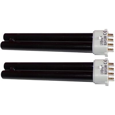 UVBrite 2 x PL 9w 2G7 BLB 4-Pin Counterfeit Bank Note Detector UV Bulb 9000 Hour UV Money Checker Blacklight Bulb Safescan 50/70 Replacement UVBrite 2 x PL 9w 2G7 BLB 4-Pin Counterfeit Bank Note Detector UV Bulb 9000 Hour UV Money Checker Blacklight Bulb Safescan 50/70 Replacement