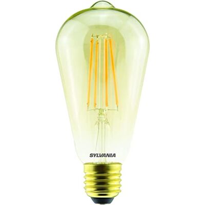SYLVANIA ToLEDo Retro ST64 Gold 6W 240V 560lm 825 E27 Dimmable SYLVANIA ToLEDo Retro ST64 Gold 6W 240V 560lm 825 E27 Dimmable
