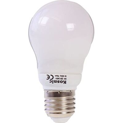 Kosnic E27 11 Watt CFL Decor Glass Lamp, Warm White Kosnic E27 11 Watt CFL Decor Glass Lamp, Warm White