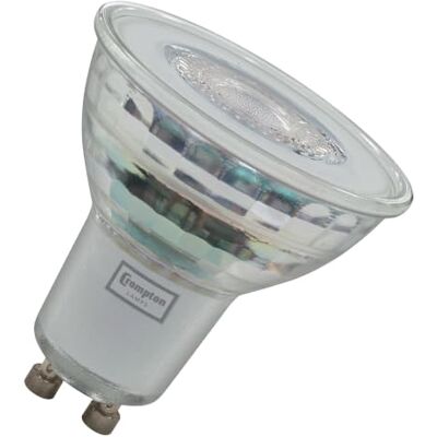 Crompton Lamps Glass Dimmable Light Bulb, GU10, 360 lm, 5 Watts Crompton Lamps Glass Dimmable Light Bulb, GU10, 360 lm, 5 Watts