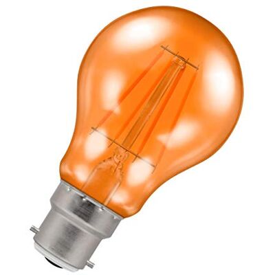 Crompton Lamps Orange LED GLS Light Bulb 4.5W B22 Harlequin IP65 Outdoor Lights LED Bulbs Energy-Saving Replacement for 25W Bulbs 15,000 Hours Life for Festoon Lights Outdoor Crompton Lamps Orange LED GLS Light Bulb 4.5W B22 Harlequin IP65 Outdoor Lights LED Bulbs Energy-Saving Replacement for 25W Bulbs 15,000 Hours Life for Festoon Lights Outdoor
