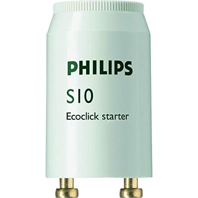 Philips S10 Ecoclick Starter for Fluorescent 4-65 Watt 10 Pack Philips S10 Ecoclick Starter for Fluorescent 4-65 Watt 10 Pack