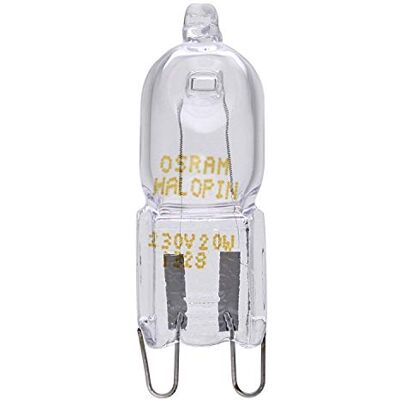 OSRAM Halogen Plug-in lamp G9 dimmable Halopin Superstar / 20 watt as Bright as 25W / 235 Lumen/Warm White 2700K, 10-Pack OSRAM Halogen Plug-in lamp G9 dimmable Halopin Superstar / 20 watt as Bright as 25W / 235 Lumen/Warm White 2700K, 10-Pack