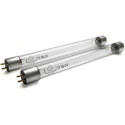 Aqua-Terra Lighting 6W T5 UVC Replacement Tube 2 Pack – 225mm Pond UV Bulb, 2 Pin Double Ended Germicidal Lamp for Pond Filters & UV Clarifiers – Clears Green Water Algae Aqua-Terra Lighting 6W T5 UVC Replacement Tube 2 Pack – 225mm Pond UV Bulb, 2 Pin Double Ended Germicidal Lamp for Pond Filters & UV Clarifiers – Clears Green Water Algae