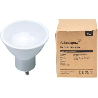 ValueLights - GU10 5W SMD LED - 20-pack - Light bulb ValueLights - GU10 5W SMD LED - 20-pack - Light bulb