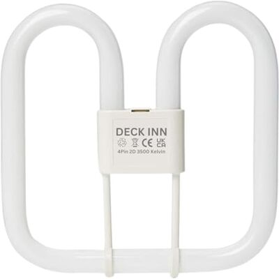 DECK INN 16 Watt 4 Pin 2D 3500 Kelvin Low Energy Saving Lamp White,1050 Lumen Warm White DECK INN 16 Watt 4 Pin 2D 3500 Kelvin Low Energy Saving Lamp White,1050 Lumen Warm White