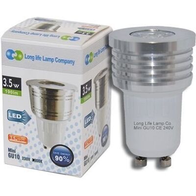 Long Life Lamp Company 3w Cool White Mini GU10 LED High Power LED Replacement for small GU10 35mm Long Life Lamp Company 3w Cool White Mini GU10 LED High Power LED Replacement for small GU10 35mm